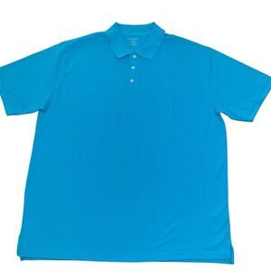 St John’s Bay Men’s Polo Blue Size 3XLT NEW